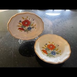 Vintage Mikasa garden club Meadow Melody EU 454 set for two EUC Retro Fabulous